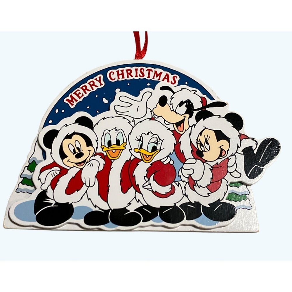 Kurt S. Adler Disney Christmas Ornament Mickey Minnie Donald Daisy Goofy